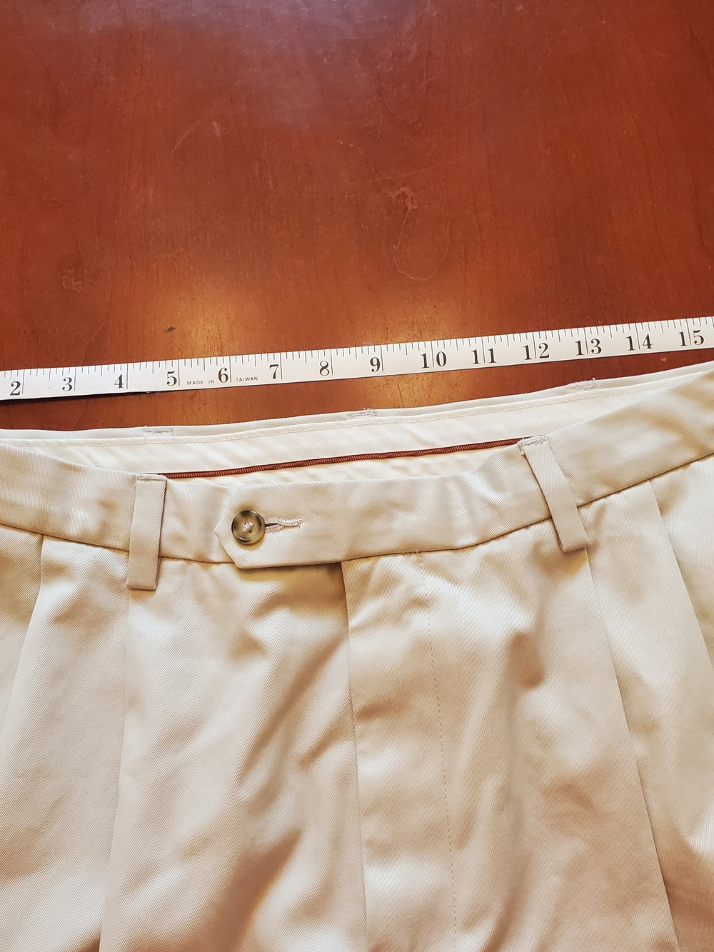 Haggar Men's Khaki Chinos in Light Beige Size 36X32 - Picture 6 of 7